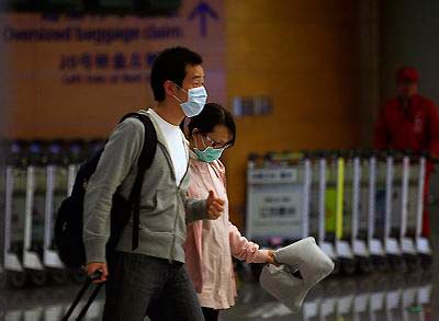 猪流感疫情逼近中国 上海登机检查墨西哥航班