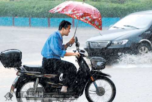 广西强降雨仍在持续 共造成3.22万人受灾(图)