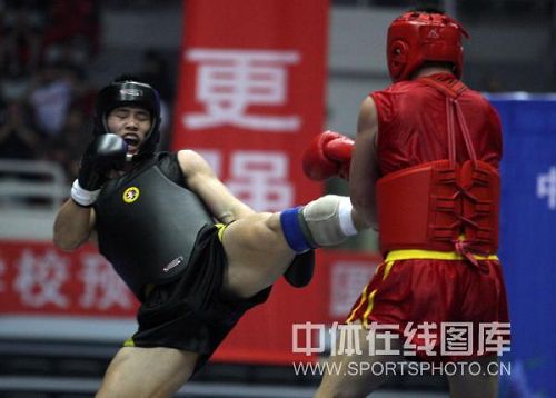 图文全运散打预赛决赛许家恒腿踹孙俊峰