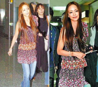 安室奈美惠飙唱两天疲惫离台 全程笑容满面(图)