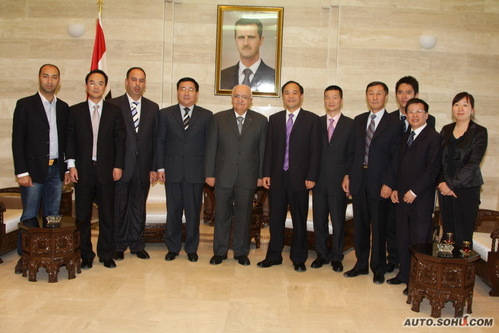 叙利亚总理7月1日接见李书福等吉利代表