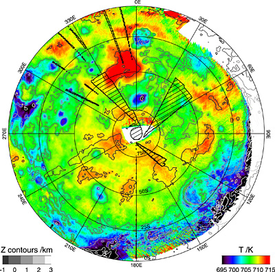 金星南极红外地图显示金星可能有海洋存在(图)