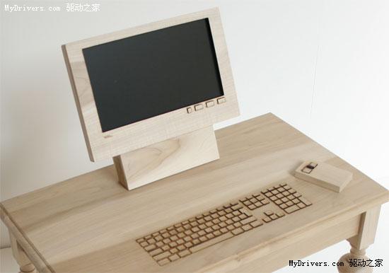 女设计师惊艳木质电脑桌设计亮相