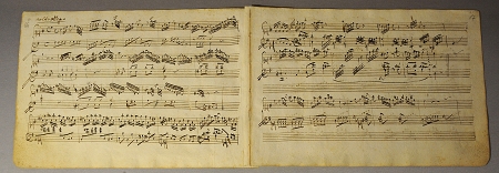 莫扎特早年的一页手稿