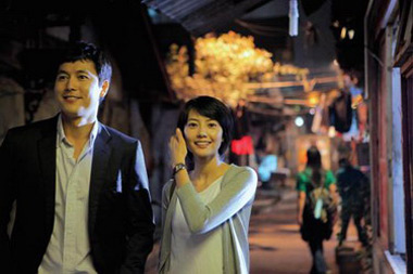 在成都拍摄的新片《好雨知时节》,由内地女星高圆圆和韩星郑宇成