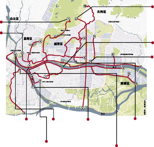 广州要建11条步行连廊 相关系统规划昨出台(图)