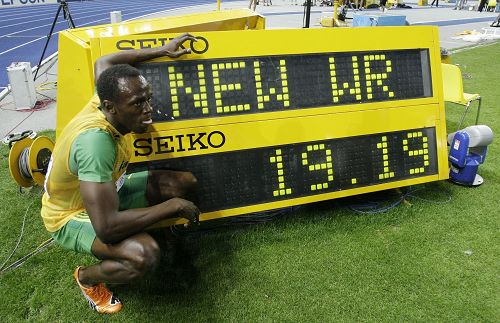 图-田径世锦赛博尔特破200米世界纪录