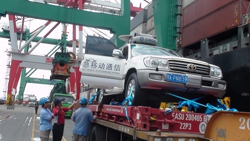 中国移动3台应急通讯车抵台协助台湾重灾区重