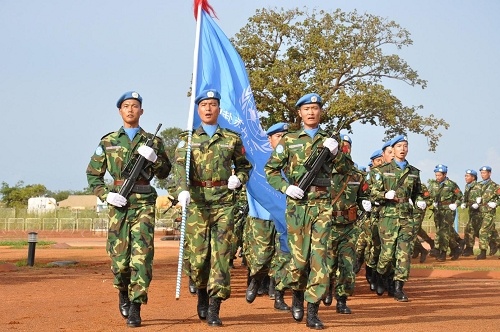 中国驻苏丹南部维和部队获联合国和平荣誉勋章