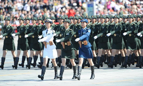 阅兵引发女青年参军热 中国改革女兵征集办法-搜狐女人 - 丽妍堂浴箱