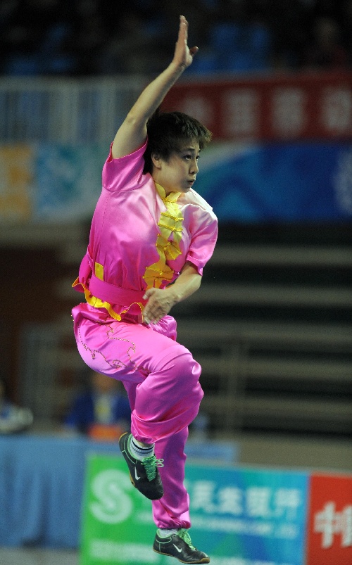 图文:全运会武术女子长拳 刘晓蕾英姿飒爽