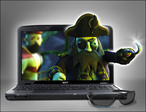 宏基推出最新3D显示器笔记本电脑技术