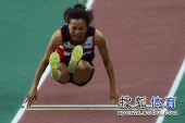 图文：田径亚锦赛首日 女子跳远韩国选手