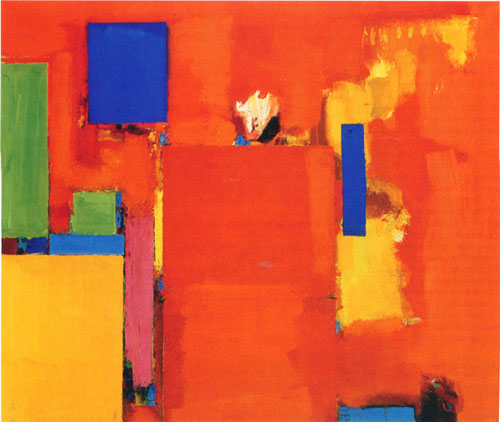 抽象表现画家汉斯-霍夫曼《金色之墙》1961年_油画__cm