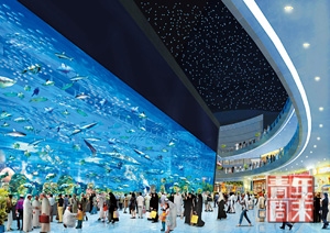 dubai mall,全球最大商场,建筑面积相当于50个标准足球场