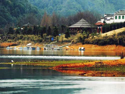 江西婺源鸳鸯湖