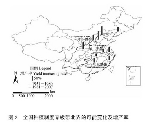 研究显示中国农业一年两熟界限北移(图)