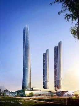 韩国首都首尔卫星城要建100层高市政府大楼图