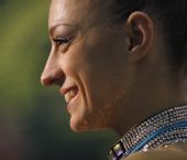 图文：艺术体操大奖赛莫斯科站 卡纳耶娃的微笑