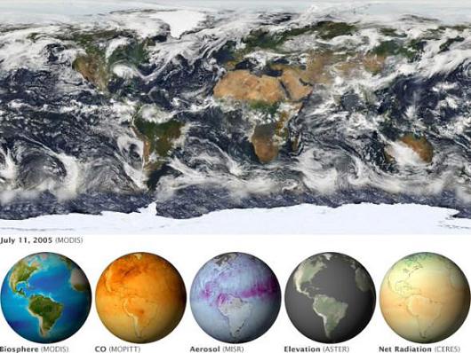 美陆地卫星跟踪监测地球五大特征变化(图)