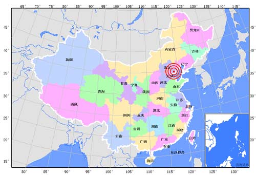 河北唐山滦县,唐山市市辖区交界发生4.2级地震