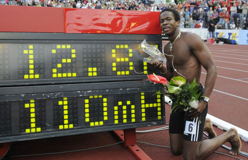 2008年俄斯特拉发大奖赛罗伯斯创造12秒87的110米栏世界纪录