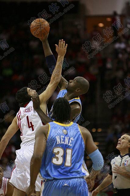图文[nba]火箭vs掘金 斯科拉佩特罗跳球