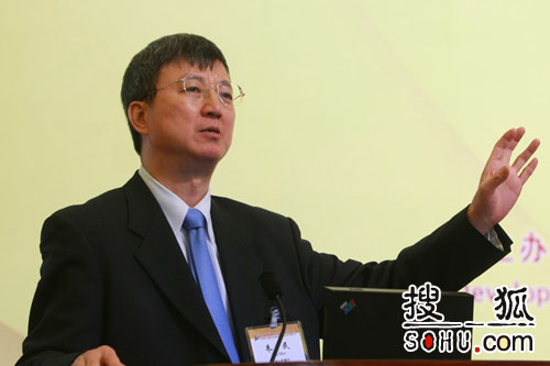人民银行副行长、国际货币基金组织候任总裁顾问朱民（搜狐-王玉玺/摄）