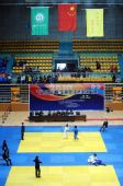 图文：全国女子柔道锦标赛开赛 选手们在比赛中