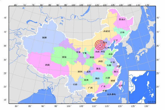 山西大同市阳高县大同县交界发生4.5级地震(图
