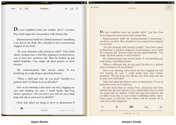 评论:用苹果iPad 最好是在Kindle书店买电子书