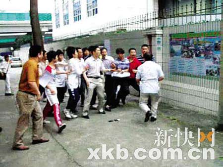 广州一民办学校遭遇逼迁 数十师生参与群殴(图