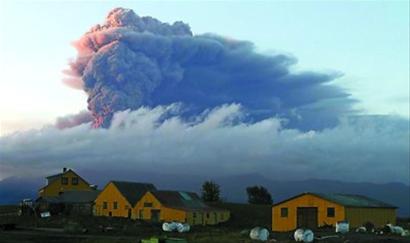 冰岛新喷发的火山灰