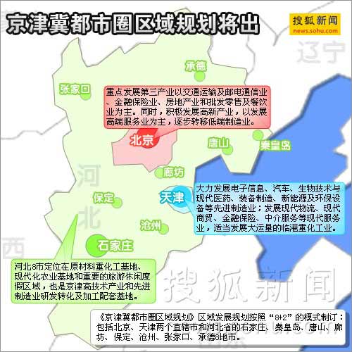 京津冀都市圈区域规划将出 中国经济第三极浮现