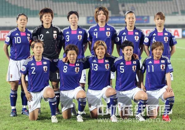 图文:[女足亚洲杯]日本8-0缅甸 日本首发