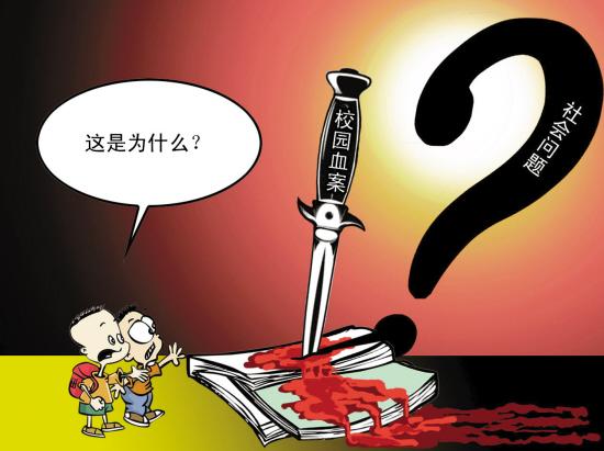 校园安全评论 性格极端无人疏导极易酿惨案 心理学家分析,校园