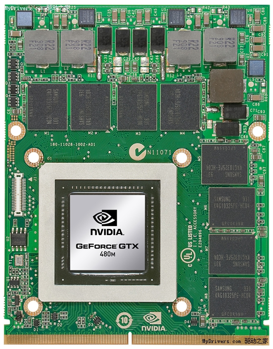 NVIDIA首款DX11移动显卡终于发布：GTX 480M