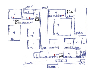 深圳富士康龙华园区示意图,富士康员工提供.