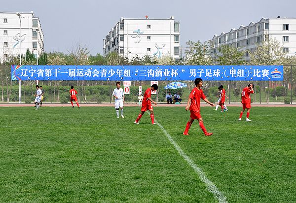 辽宁省运会青少年足球比赛 沈阳12-0大胜丹东