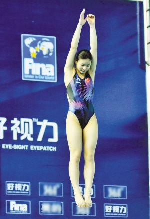 跳水世界杯女子3米板 南宁妹何姿胜吴敏霞折桂
