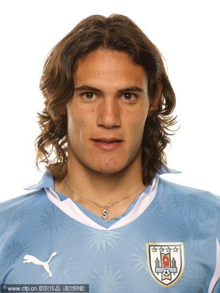 幻灯:2010世界杯乌拉圭队官方肖像照 弗兰领衔