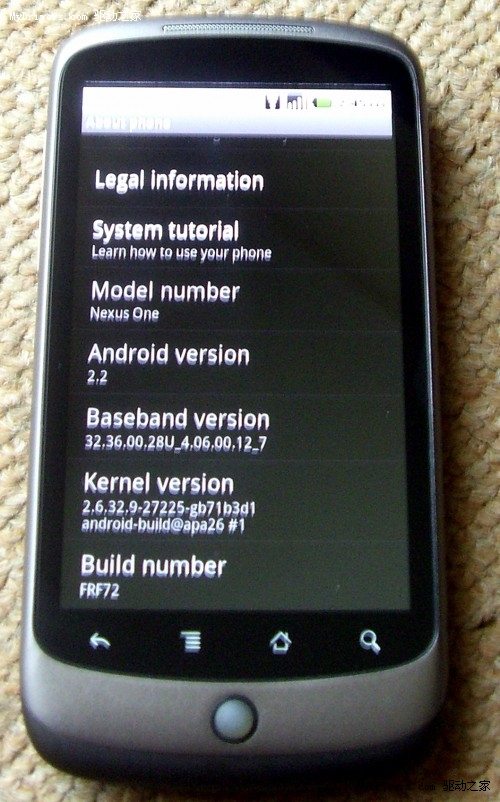 Nexus One再次获取Android 2.2 OTA升级