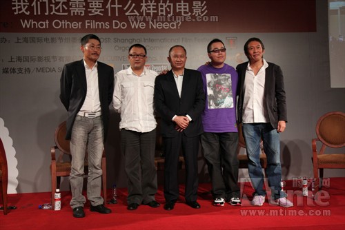 左起：何平、王小帅、吴宇森、彭浩翔、钮承泽