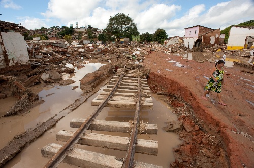 巴西东北部遭遇严重水灾