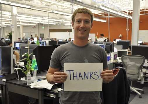 Facebook CEO扎克伯格:活跃用户数已达5亿-搜
