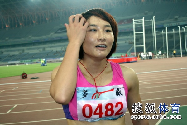 图文全国田径锦标赛女子百米飞人陶宇佳