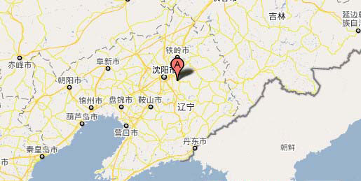 一架不明国籍飞机在辽宁省抚顺县拉古乡坠落