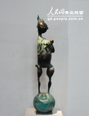 蓝色畅想2010雕塑展在青岛1919创意产业园举
