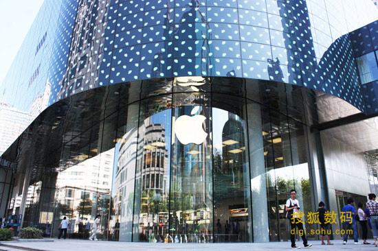 搜狐数码现场预览苹果上海香港广场新店