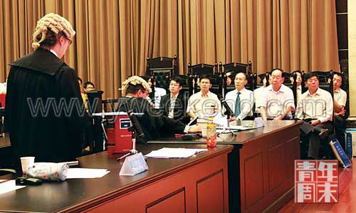模拟法庭上海开庭 英国法庭质证程序被模拟(图